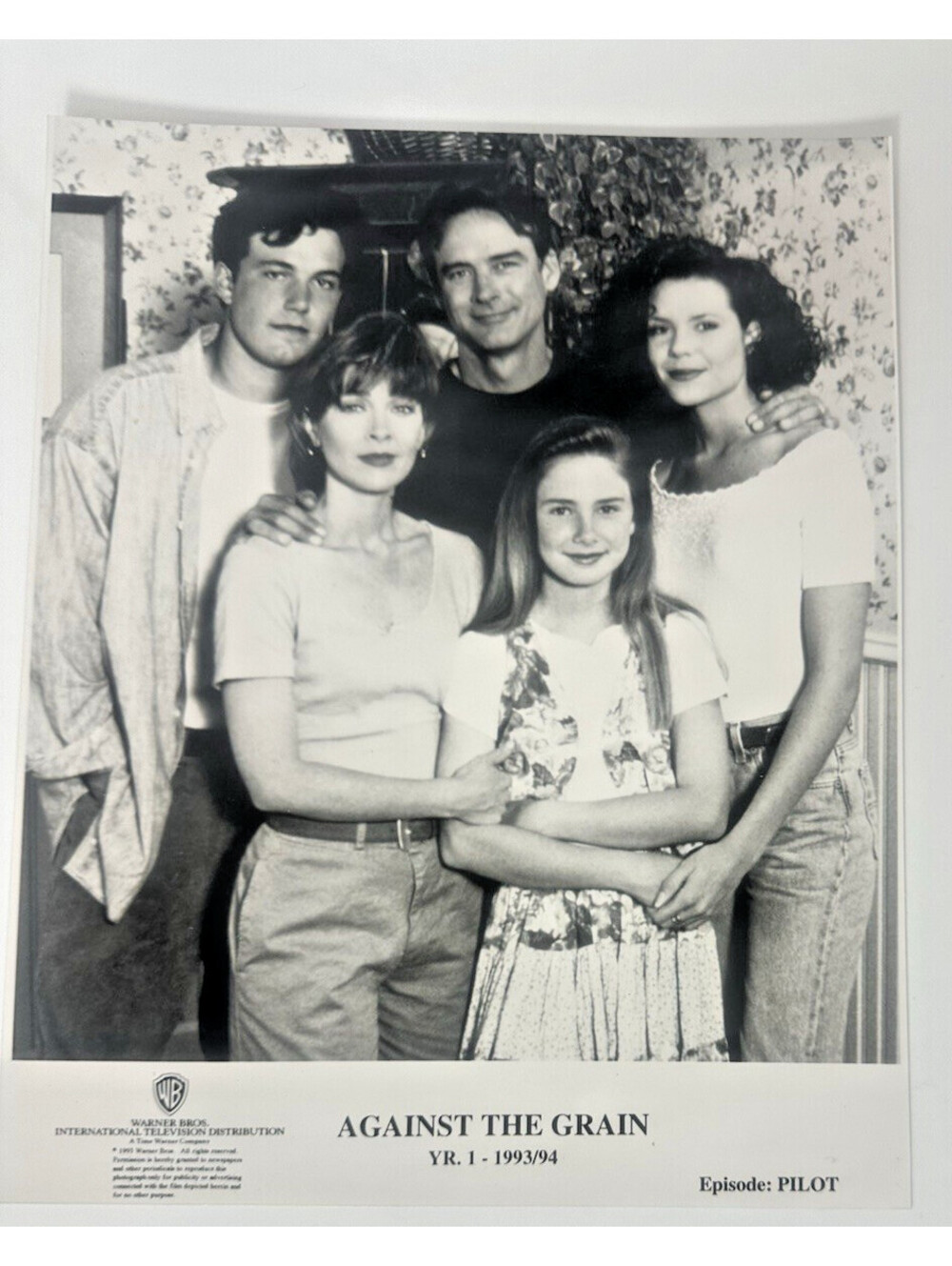 Vintage 1993 Against The Grain Promo Photo Pre Fame Ben Affleck First TV Role XL